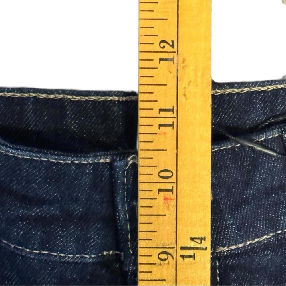 ZARA Slim Crop Flare Mid-Rise Jeans Dark Wash Denim Size 6 NWT - Picture 9 of 9